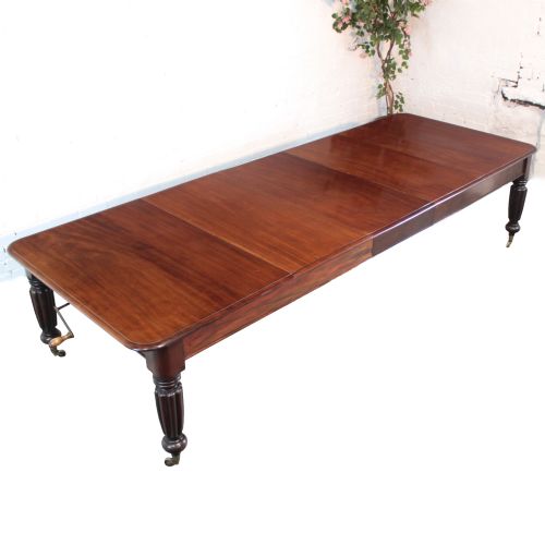 regency mahogany extending dining table 10ft7 seats 12 - CATEGORY: ANTIQUE TABLES - DATED REGENCY