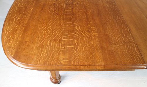 EARLY VICTORIAN EXTRA WIDE 20FT OAK EXTENDING DINING TABLE 7 LEAVES - ADDITIONAL PHOTO 22