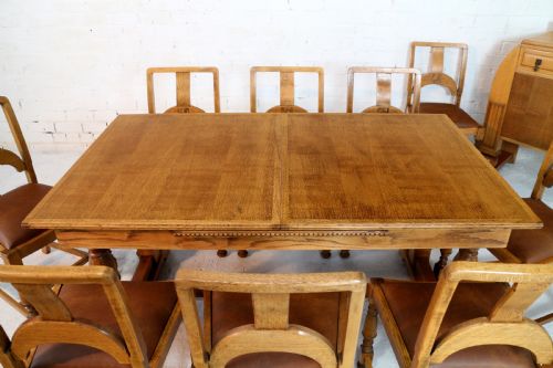 ART DECO OAK DINING SUITE C1930 - ADDITIONAL PHOTO 4