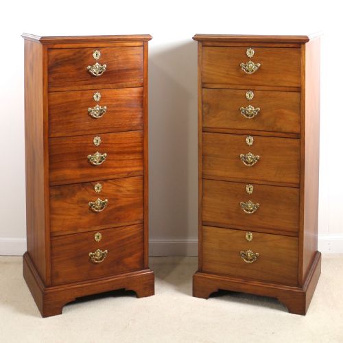 PAIR OF SCOTTISH LATE VICTORIAN MAHOGANY COLLECTORS CHESTS - ADDITIONAL PHOTO 1