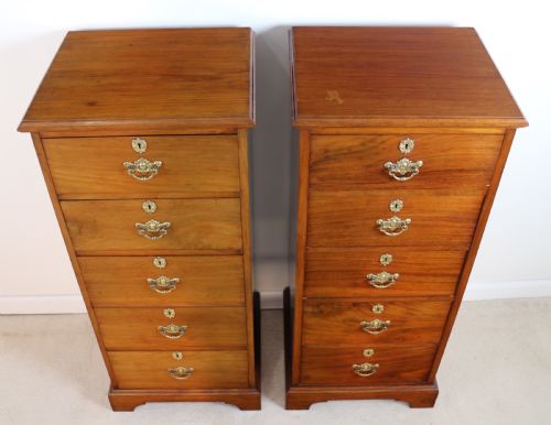 PAIR OF SCOTTISH LATE VICTORIAN MAHOGANY COLLECTORS CHESTS - ADDITIONAL PHOTO 2