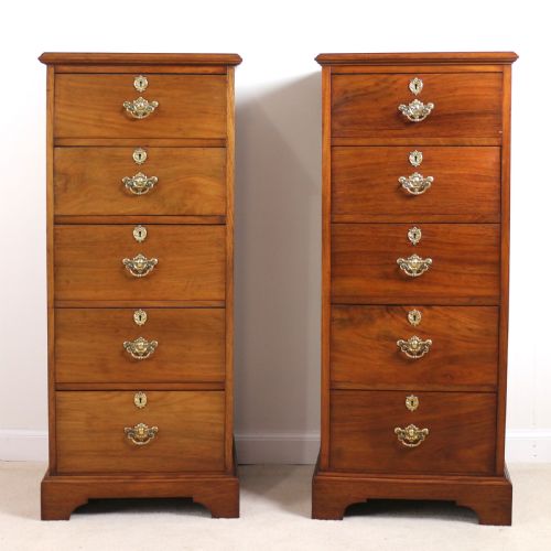 PAIR OF SCOTTISH LATE VICTORIAN MAHOGANY COLLECTORS CHESTS - ADDITIONAL PHOTO 5