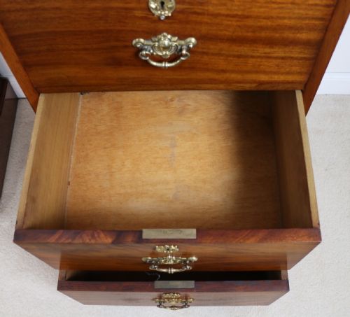 PAIR OF SCOTTISH LATE VICTORIAN MAHOGANY COLLECTORS CHESTS - ADDITIONAL PHOTO 22