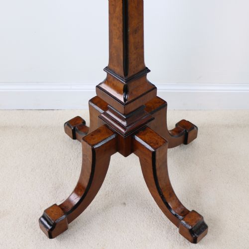 ANTIQUE IRISH KILLARNEY YEW INLAID CHESS TOP GAMES OCCASIONAL TABLE - ADDITIONAL PHOTO 19