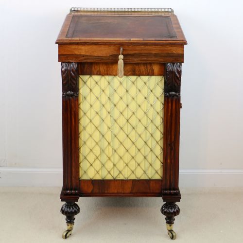 REGENCY ROSEWOOD SLIDE TOP DAVENPORT DESK - ADDITIONAL PHOTO 4