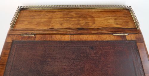 REGENCY ROSEWOOD SLIDE TOP DAVENPORT DESK - ADDITIONAL PHOTO 13