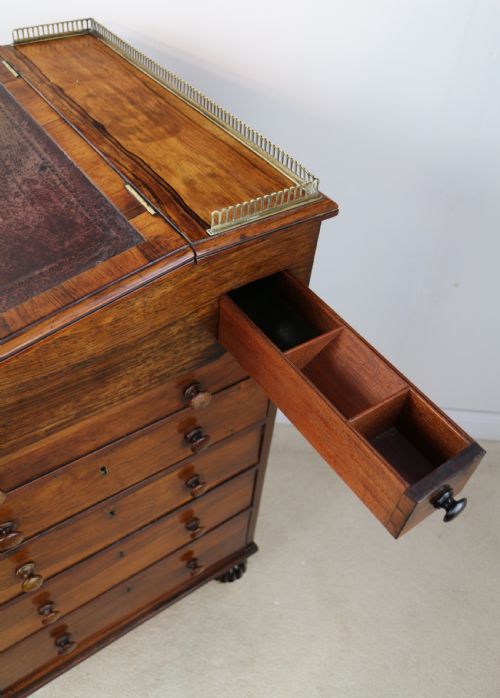 REGENCY ROSEWOOD SLIDE TOP DAVENPORT DESK - ADDITIONAL PHOTO 19