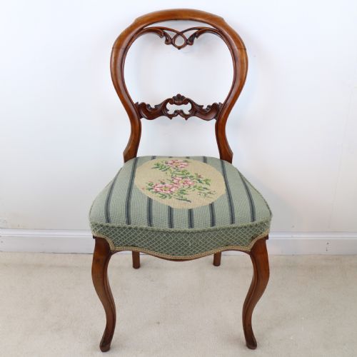 SET OF SIX ANTIQUE VICTORIAN BALLOON BACK DINING CHAIRS 6 - ADDITIONAL PHOTO 8