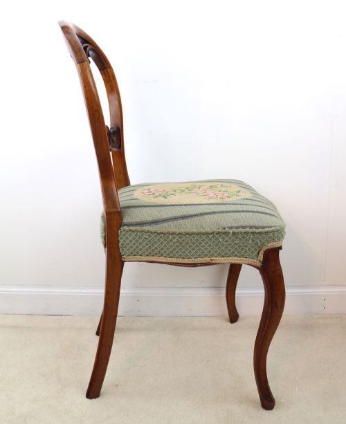 SET OF SIX ANTIQUE VICTORIAN BALLOON BACK DINING CHAIRS 6 - ADDITIONAL PHOTO 10