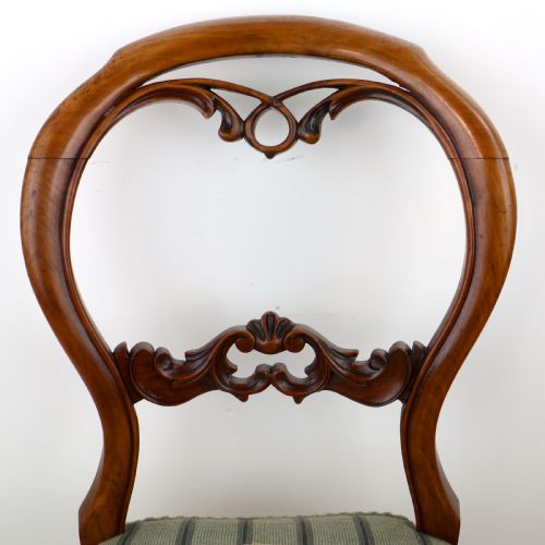 SET OF SIX ANTIQUE VICTORIAN BALLOON BACK DINING CHAIRS 6 - ADDITIONAL PHOTO 12