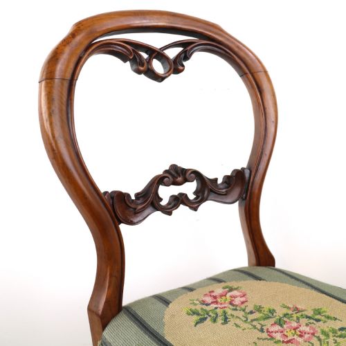 SET OF SIX ANTIQUE VICTORIAN BALLOON BACK DINING CHAIRS 6 - ADDITIONAL PHOTO 13
