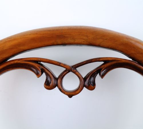 SET OF SIX ANTIQUE VICTORIAN BALLOON BACK DINING CHAIRS 6 - ADDITIONAL PHOTO 16