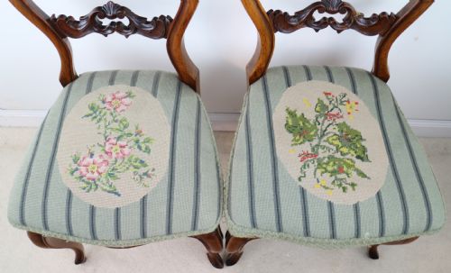 SET OF SIX ANTIQUE VICTORIAN BALLOON BACK DINING CHAIRS 6 - ADDITIONAL PHOTO 21