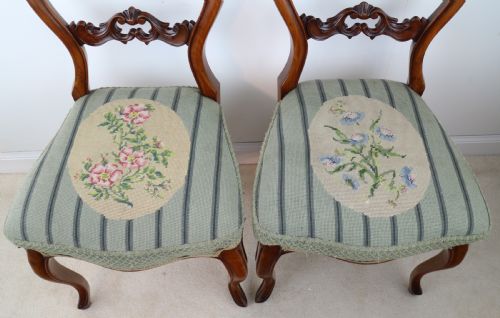SET OF SIX ANTIQUE VICTORIAN BALLOON BACK DINING CHAIRS 6 - ADDITIONAL PHOTO 25
