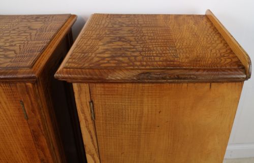 PAIR OF SCOTTISH WILLIAM IV FIGURED ELM BEDSIDE CABINETS C1830 - ADDITIONAL PHOTO 12