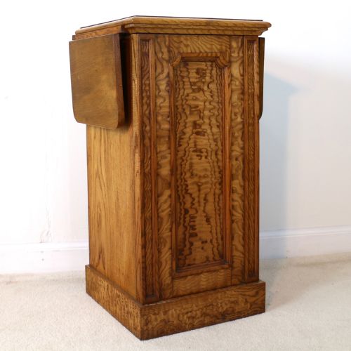 ANTIQUE SCOTTISH WILLIAM IV FIGURED ELM BEDSIDE CABINETPOT CUPBOARD C1830 - ADDITIONAL PHOTO 1