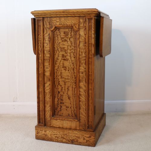ANTIQUE SCOTTISH WILLIAM IV FIGURED ELM BEDSIDE CABINETPOT CUPBOARD C1830 - ADDITIONAL PHOTO 2