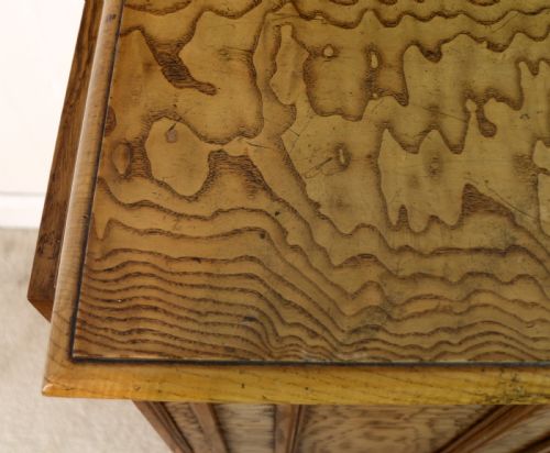ANTIQUE SCOTTISH WILLIAM IV FIGURED ELM BEDSIDE CABINETPOT CUPBOARD C1830 - ADDITIONAL PHOTO 8