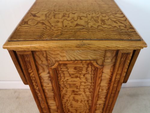 ANTIQUE SCOTTISH WILLIAM IV FIGURED ELM BEDSIDE CABINETPOT CUPBOARD C1830 - ADDITIONAL PHOTO 10