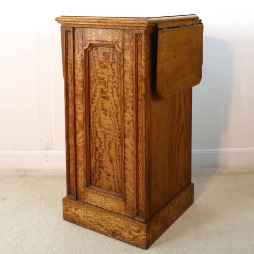 ANTIQUE SCOTTISH WILLIAM IV FIGURED ELM BEDSIDE CABINETPOT CUPBOARD C1830 - ADDITIONAL PHOTO 15