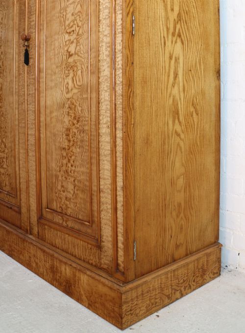SCOTTISH WILLIAM IV FIGURED ELM TWO DOOR FITTED WARDROBE C1830 - ADDITIONAL PHOTO 20