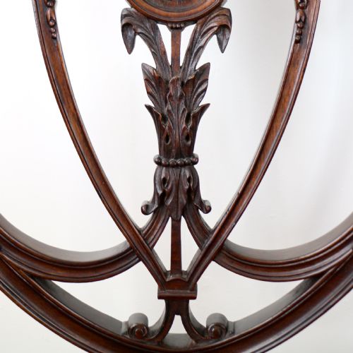 SET OF 10 VICTORIAN HEPPLEWHITE DESIGN SHIELD BACK CARVER DINING CHAIRS ATTRIBUTED TO GILLOWS - ADDITIONAL PHOTO 17