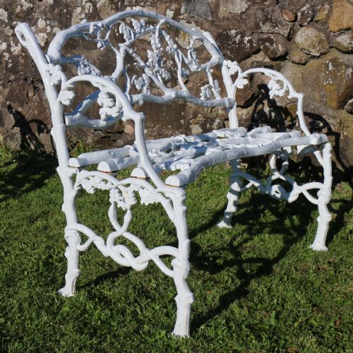 A PAIR OF VICTORIAN CAST IRON SERPENT TWIG PATTERN GARDEN SEATSBENCHES - ADDITIONAL PHOTO 1