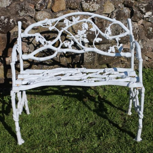 A PAIR OF VICTORIAN CAST IRON SERPENT TWIG PATTERN GARDEN SEATSBENCHES - ADDITIONAL PHOTO 5