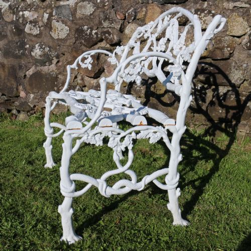 A PAIR OF VICTORIAN CAST IRON SERPENT TWIG PATTERN GARDEN SEATSBENCHES - ADDITIONAL PHOTO 6