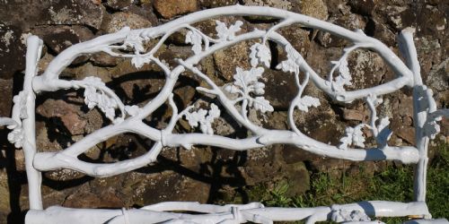 A PAIR OF VICTORIAN CAST IRON SERPENT TWIG PATTERN GARDEN SEATSBENCHES - ADDITIONAL PHOTO 7