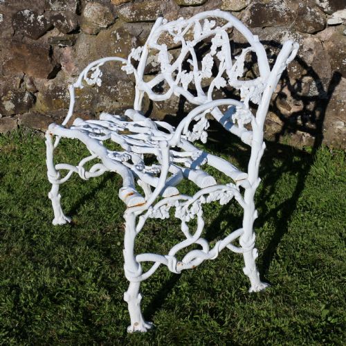 A PAIR OF VICTORIAN CAST IRON SERPENT TWIG PATTERN GARDEN SEATSBENCHES - ADDITIONAL PHOTO 15