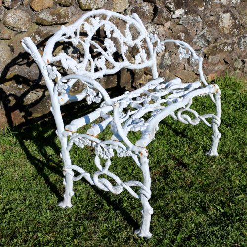 A PAIR OF VICTORIAN CAST IRON SERPENT TWIG PATTERN GARDEN SEATSBENCHES - ADDITIONAL PHOTO 17