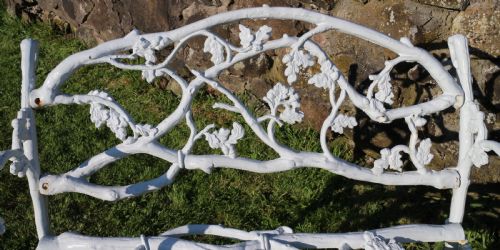 A PAIR OF VICTORIAN CAST IRON SERPENT TWIG PATTERN GARDEN SEATSBENCHES - ADDITIONAL PHOTO 20