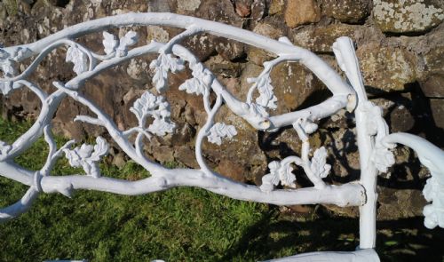 A PAIR OF VICTORIAN CAST IRON SERPENT TWIG PATTERN GARDEN SEATSBENCHES - ADDITIONAL PHOTO 21