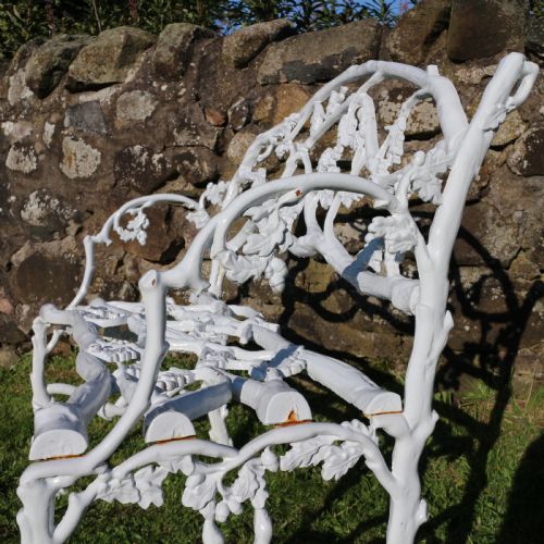 A PAIR OF VICTORIAN CAST IRON SERPENT TWIG PATTERN GARDEN SEATSBENCHES - ADDITIONAL PHOTO 22