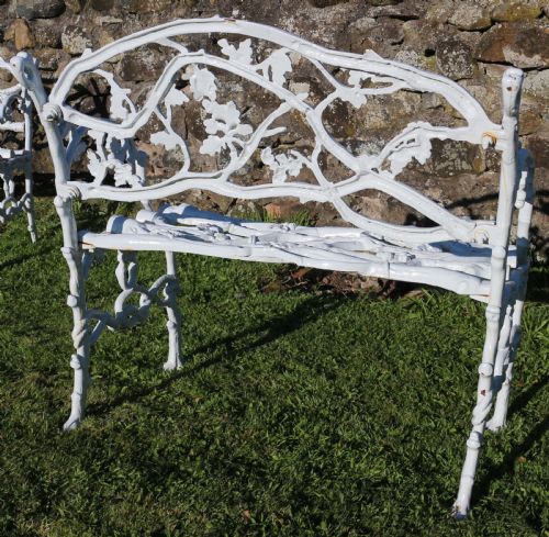 A PAIR OF VICTORIAN CAST IRON SERPENT TWIG PATTERN GARDEN SEATSBENCHES - ADDITIONAL PHOTO 27