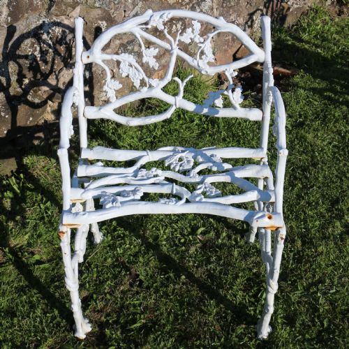 A VICTORIAN CAST IRON SERPENT TWIG PATTERN GARDEN SEAT OR BENCH CIRCA 1860 - ADDITIONAL PHOTO 7