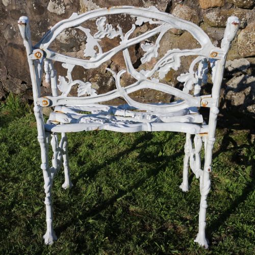 A VICTORIAN CAST IRON SERPENT TWIG PATTERN GARDEN SEAT OR BENCH CIRCA 1860 - ADDITIONAL PHOTO 20