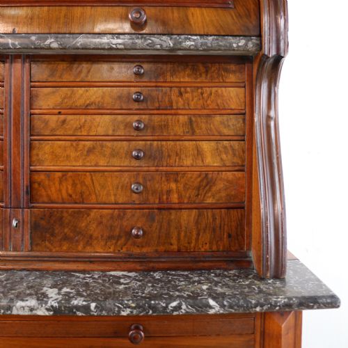 19TH CENTURY VICTORIAN BURR WALNUT DENTIST'S CABINET - ADDITIONAL PHOTO 8