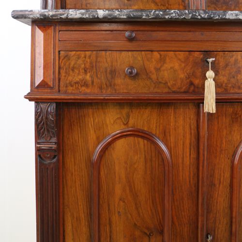 19TH CENTURY VICTORIAN BURR WALNUT DENTIST'S CABINET - ADDITIONAL PHOTO 9