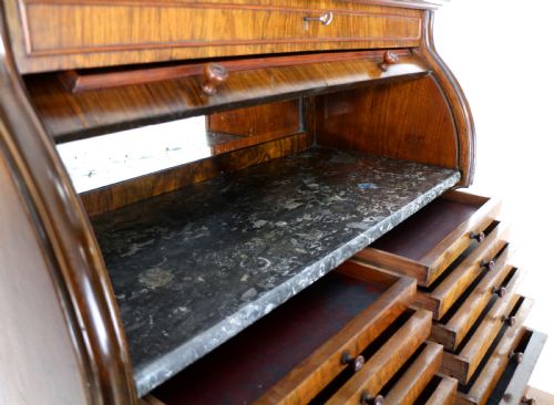 19TH CENTURY VICTORIAN BURR WALNUT DENTIST'S CABINET - ADDITIONAL PHOTO 23