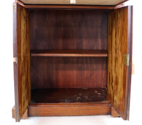 19TH CENTURY VICTORIAN BURR WALNUT DENTIST'S CABINET - ADDITIONAL PHOTO 26