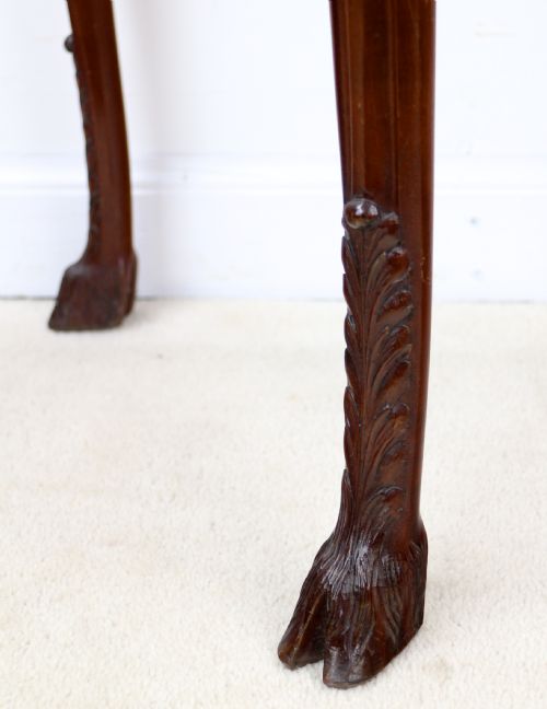 PAIR OF GEORGE III NEOCLASSICAL STYLE MAHOGANY DEMILUNE CARD TABLES BY MAPLE CO - ADDITIONAL PHOTO 25