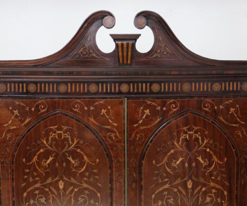 19TH CENTURY MAHOGANY MARQUETRY FITTED WARDROBE BY EDWARDS ROBERTS OF LONDON - ADDITIONAL PHOTO 13