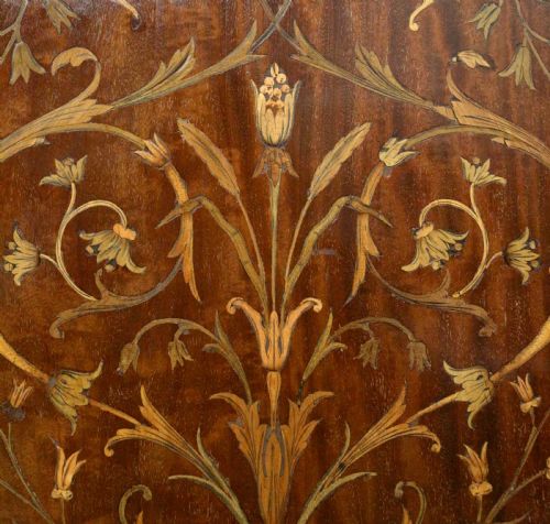 19TH CENTURY MAHOGANY MARQUETRY FITTED WARDROBE BY EDWARDS ROBERTS OF LONDON - ADDITIONAL PHOTO 18