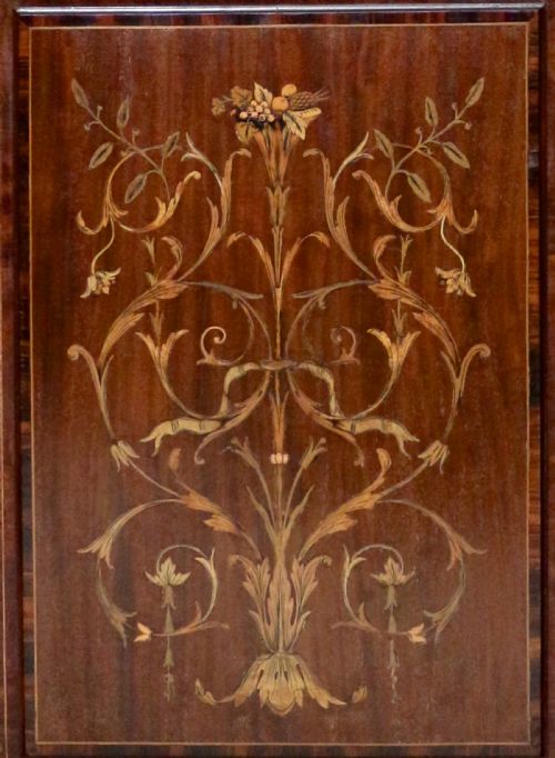 19TH CENTURY MAHOGANY MARQUETRY FITTED WARDROBE BY EDWARDS ROBERTS OF LONDON - ADDITIONAL PHOTO 19