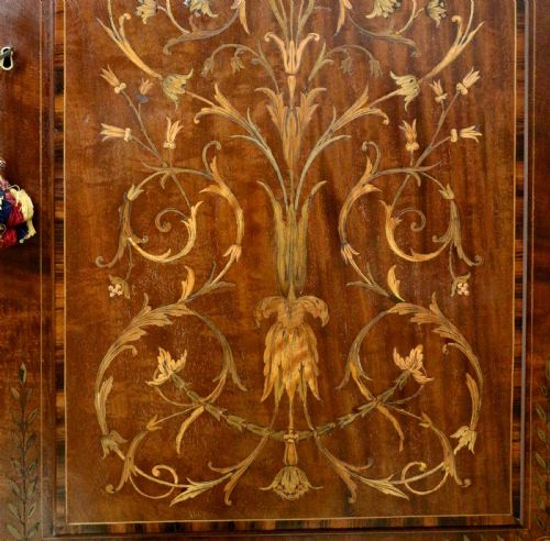 19TH CENTURY MAHOGANY MARQUETRY FITTED WARDROBE BY EDWARDS ROBERTS OF LONDON - ADDITIONAL PHOTO 20