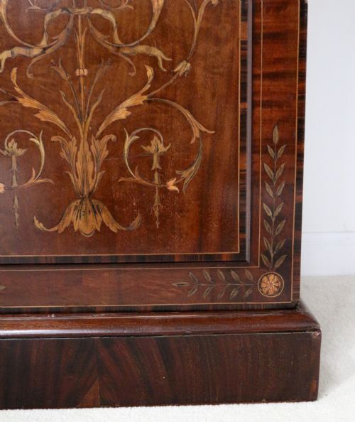 19TH CENTURY MAHOGANY MARQUETRY FITTED WARDROBE BY EDWARDS ROBERTS OF LONDON - ADDITIONAL PHOTO 21