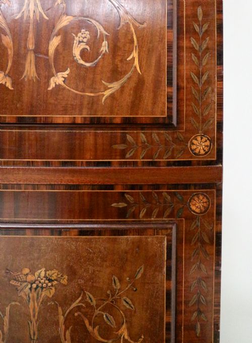19TH CENTURY MAHOGANY MARQUETRY FITTED WARDROBE BY EDWARDS ROBERTS OF LONDON - ADDITIONAL PHOTO 22