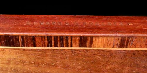 19TH CENTURY MAHOGANY MARQUETRY FITTED WARDROBE BY EDWARDS ROBERTS OF LONDON - ADDITIONAL PHOTO 26